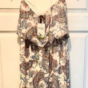 Boutique strapless maxi dress